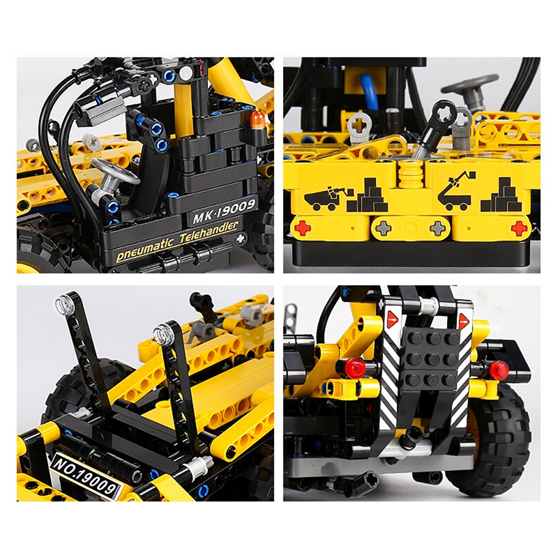 Pneumatic Forklift - Building Blocks Set | Power Brickz