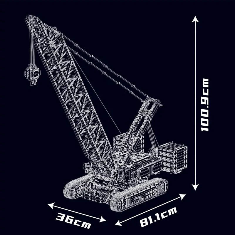 Wacker 16000 Crawler Crane Technic | 4494pcs - Power Brickz