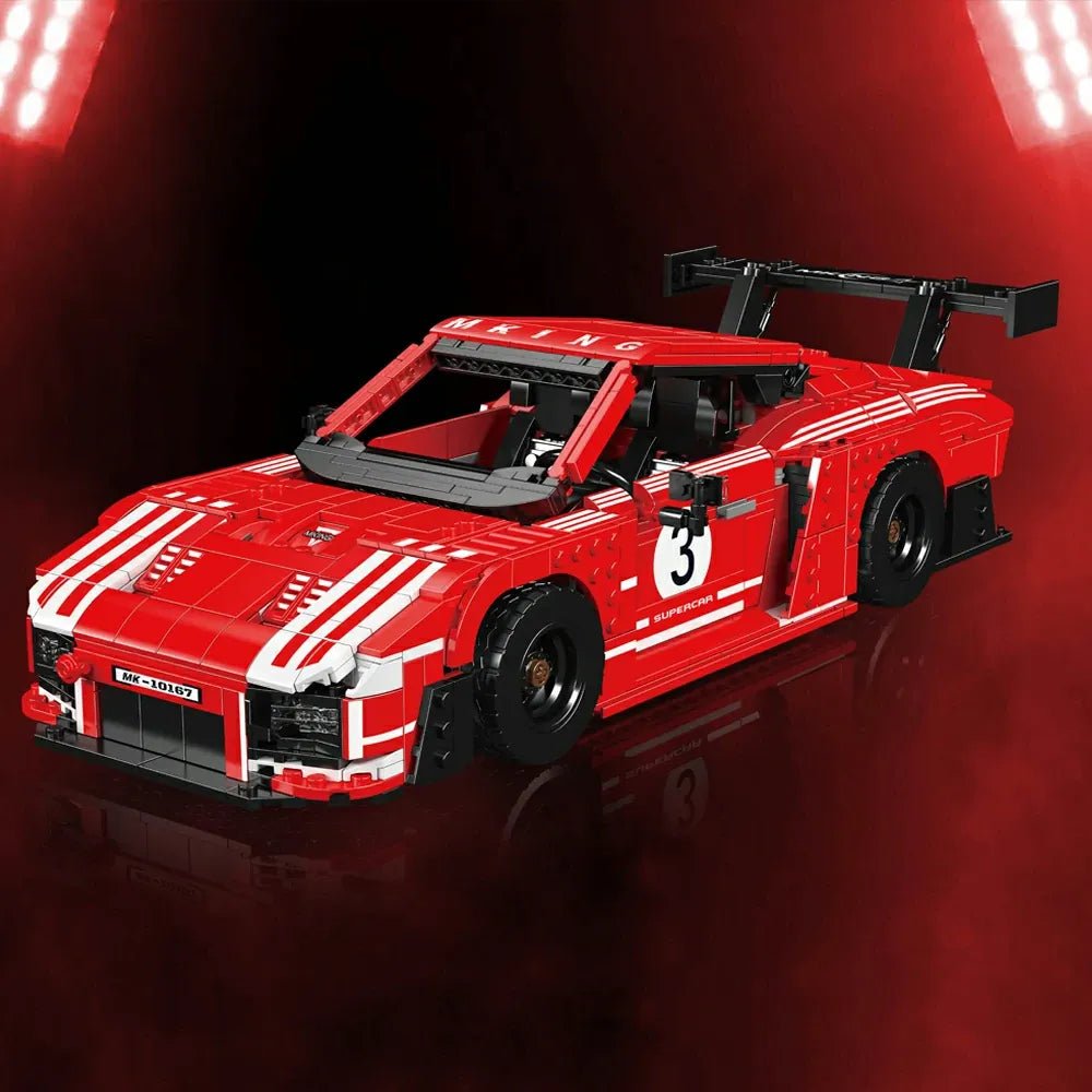 WidebodyGT2 Rs Track Racer - Building Blocks Set | Power Brickz