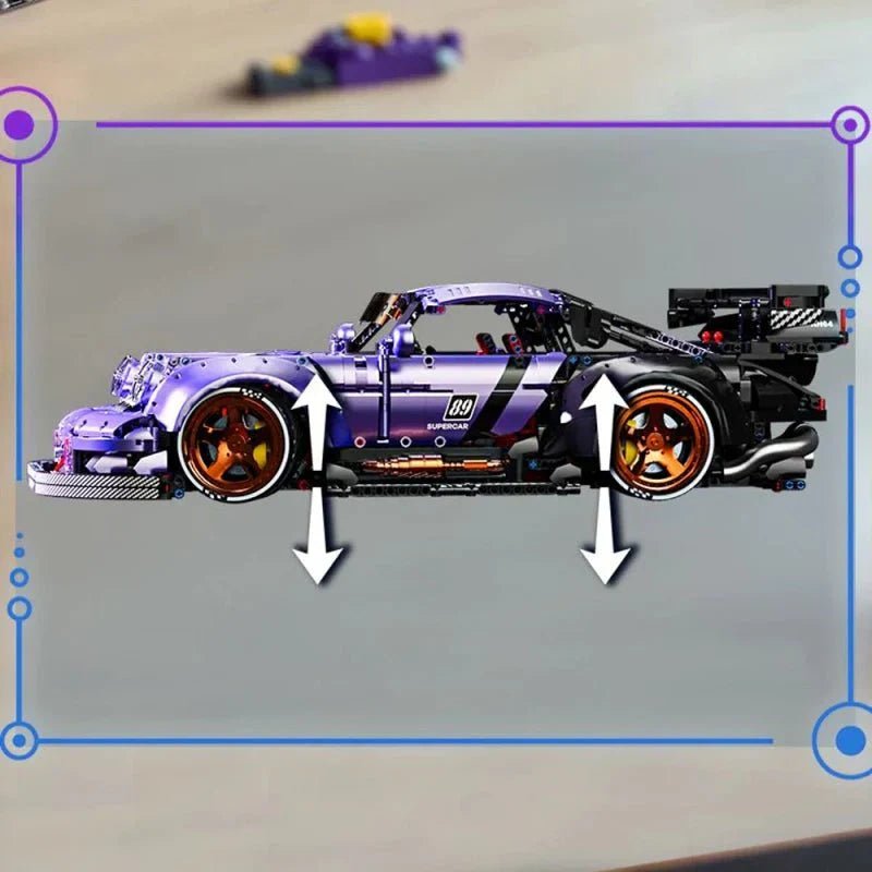 WidebodyRetro Street Coupe - Building Blocks Set | Power Brickz