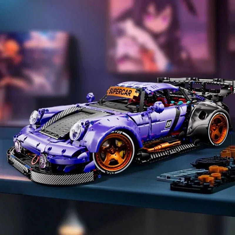 WidebodyRetro Street Coupe - Building Blocks Set | Power Brickz