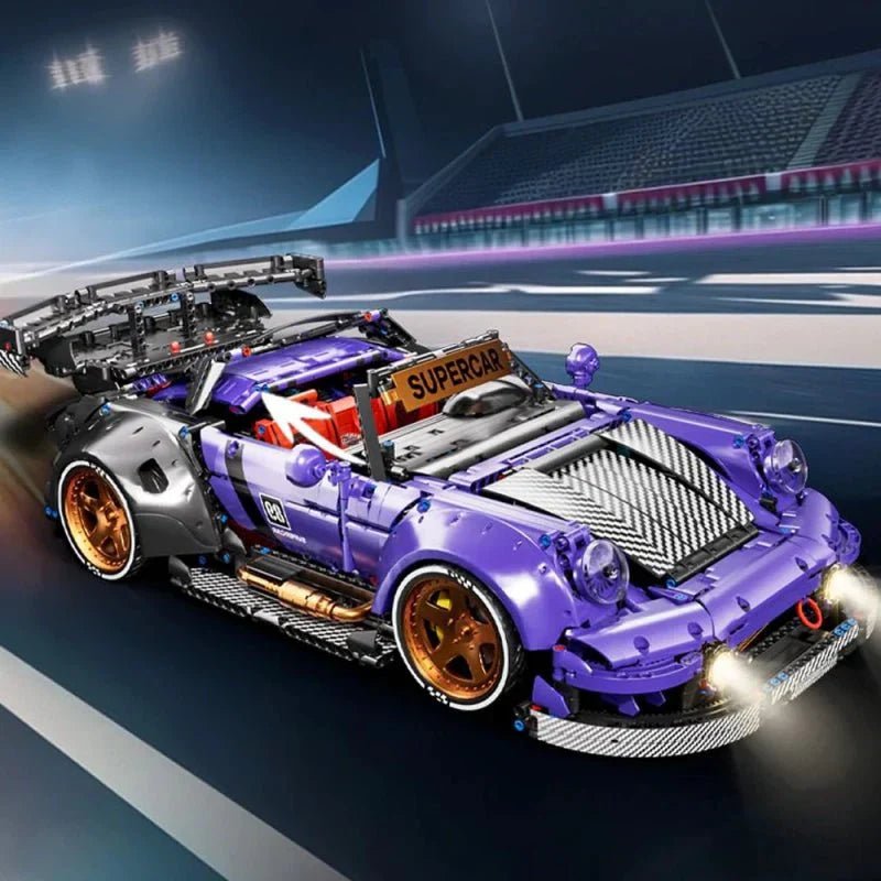 WidebodyRetro Street Coupe - Building Blocks Set | Power Brickz