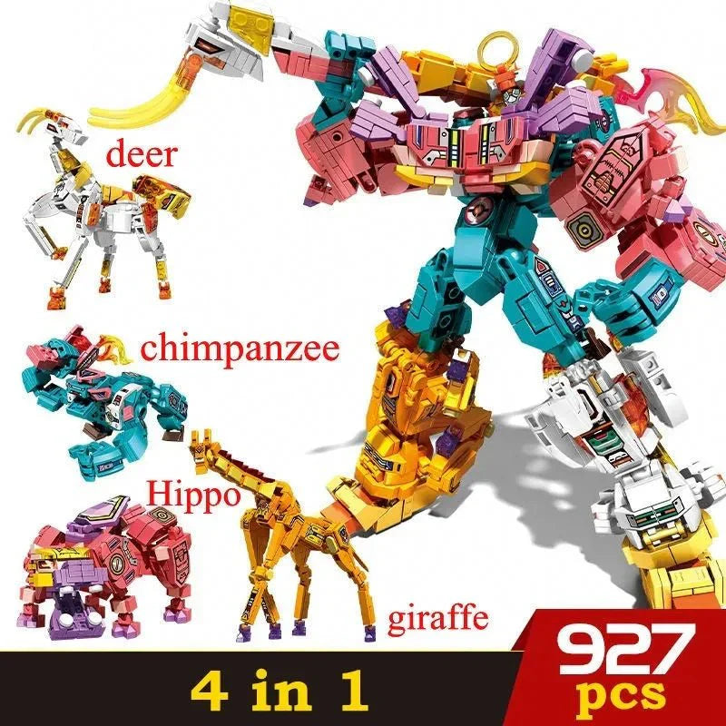 Wilderness Guardian Transforming Mecha Bricks Kids Toy - Building Set | Power Brickz