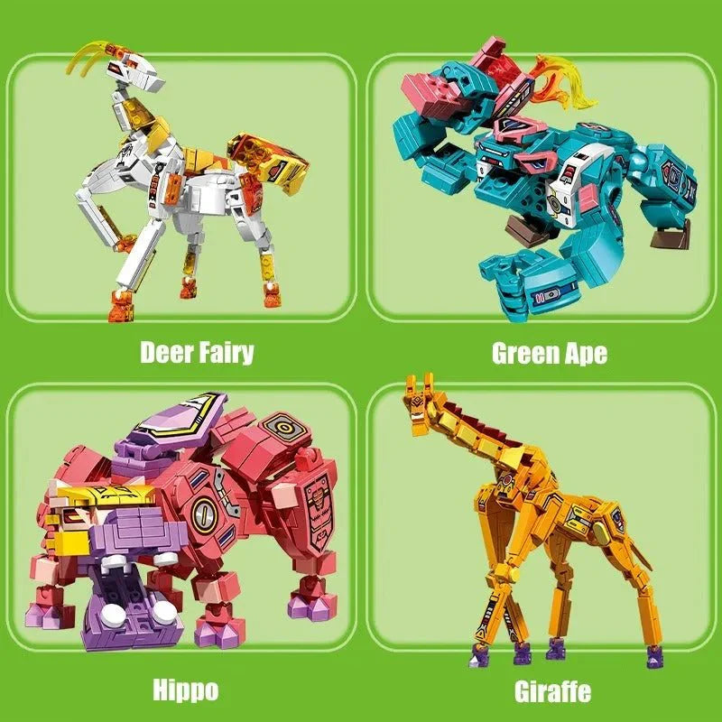 Wilderness Guardian Transforming Mecha Bricks Kids Toy - Building Set | Power Brickz