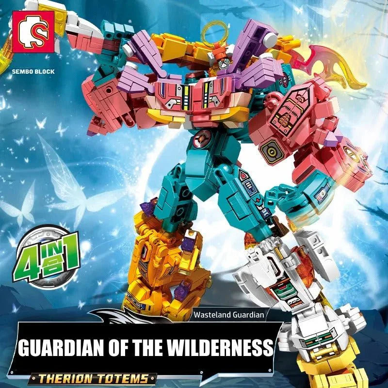 Wilderness Guardian Transforming Mecha Bricks Kids Toy - Building Set | Power Brickz