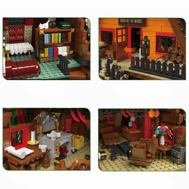 Wooden Cabin In The Woods - Building Set | Power Brickz