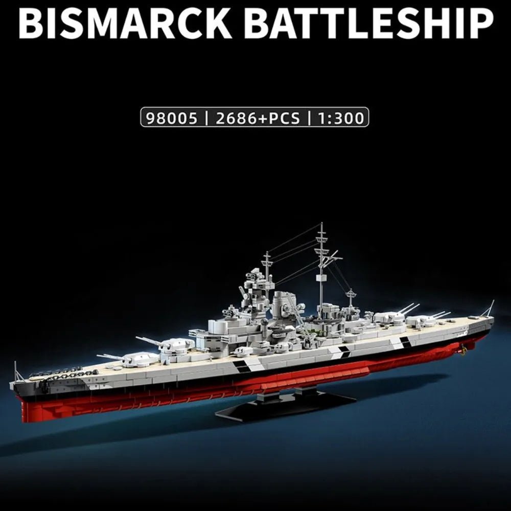 WWII Battleship 1940 | 2686pcs - Power Brickz