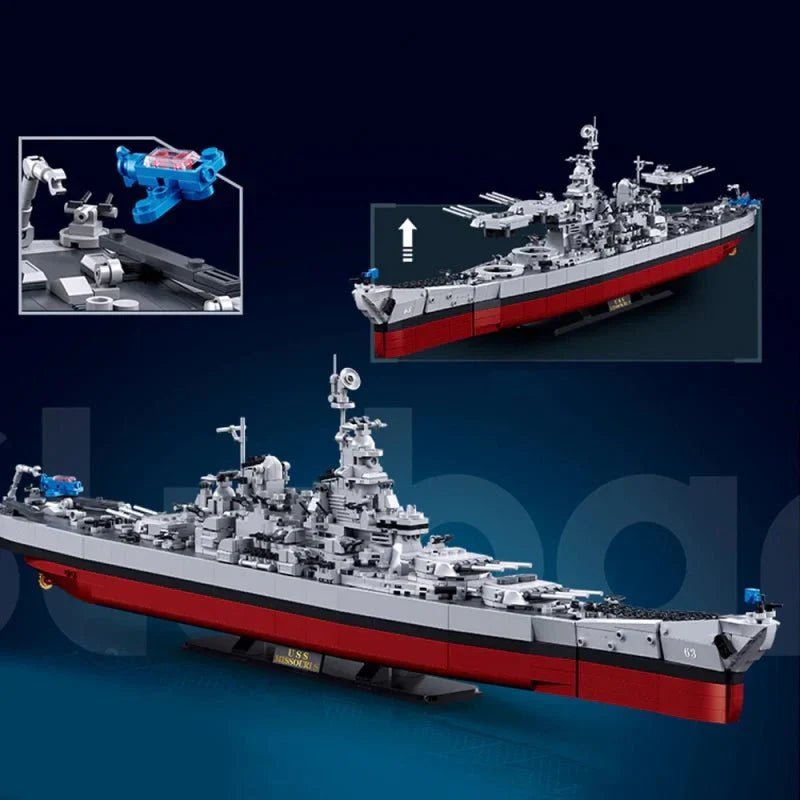 WWII Battleship 1945 | 1739pcs - Power Brickz