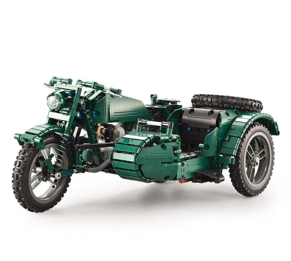 WWII Military Motorcycle - Building Set | Power Brickz