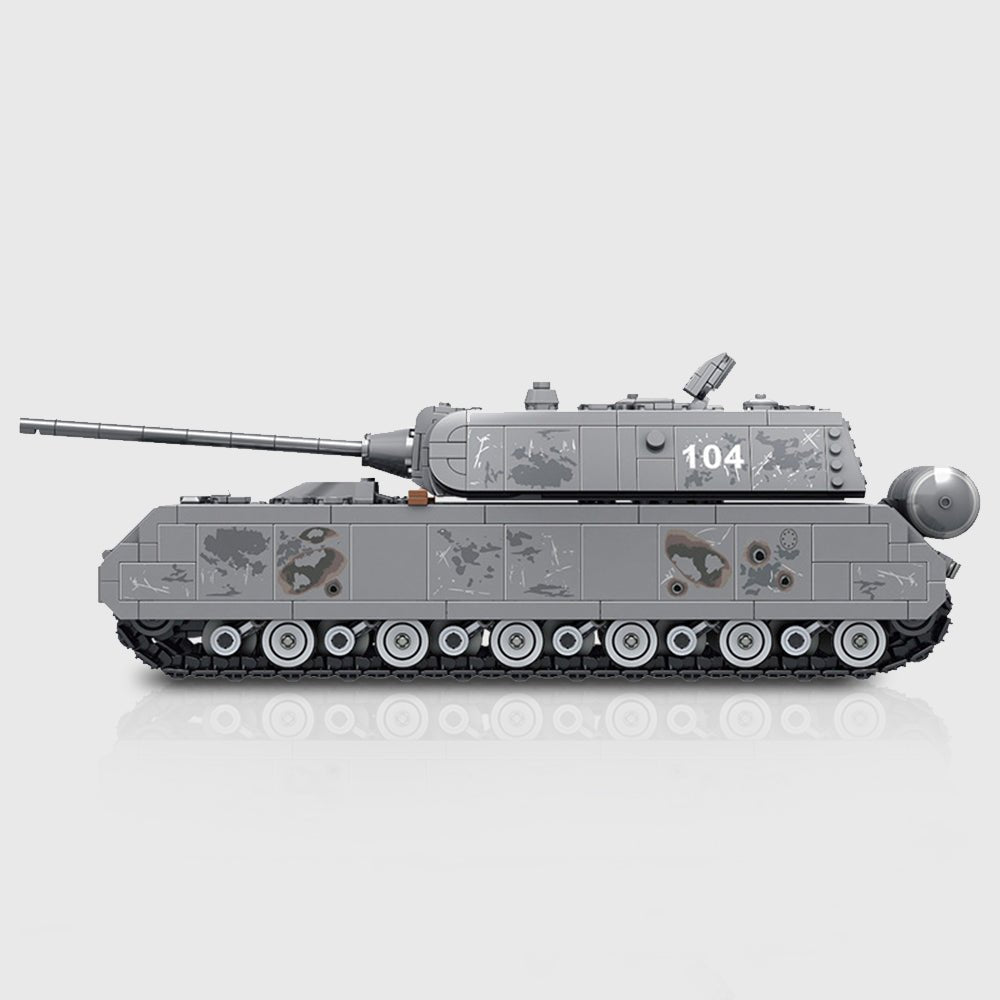 WWII Rat Heavy Tank - Building Set | Power Brickz