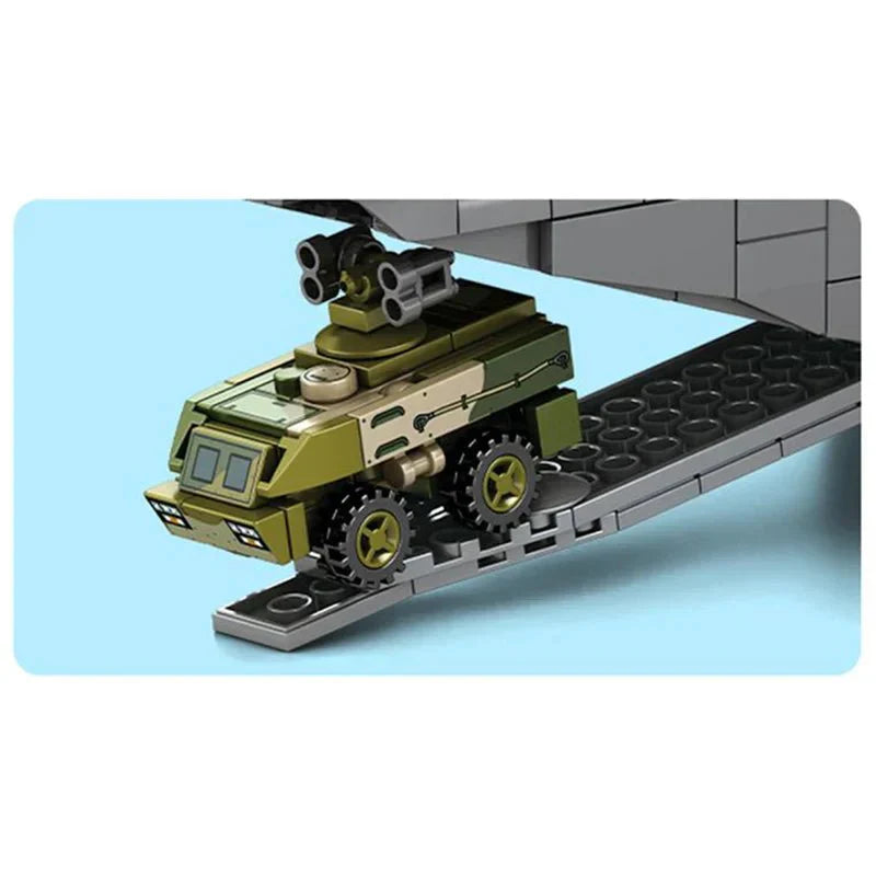 Y-20 Cargo Plane - Building Set | Power Brickz