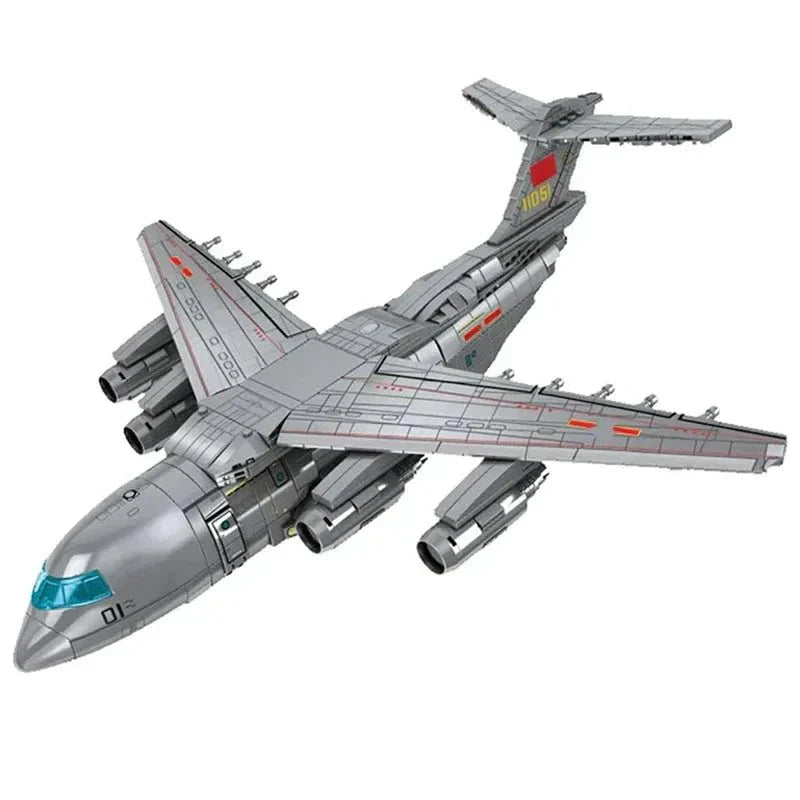 Y-20 Cargo Plane - Building Set | Power Brickz