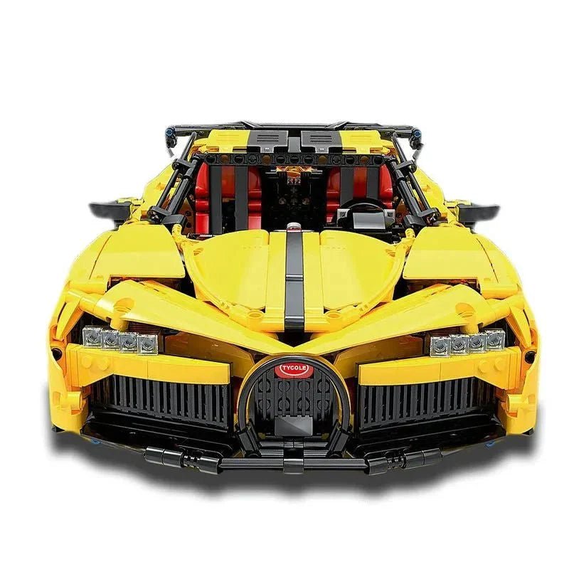 Yellow Quad-Turbo WHyper GT - Building Blocks Set | Power Brickz