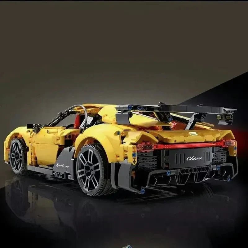 Yellow Quad-Turbo WHyper GT - Building Blocks Set | Power Brickz