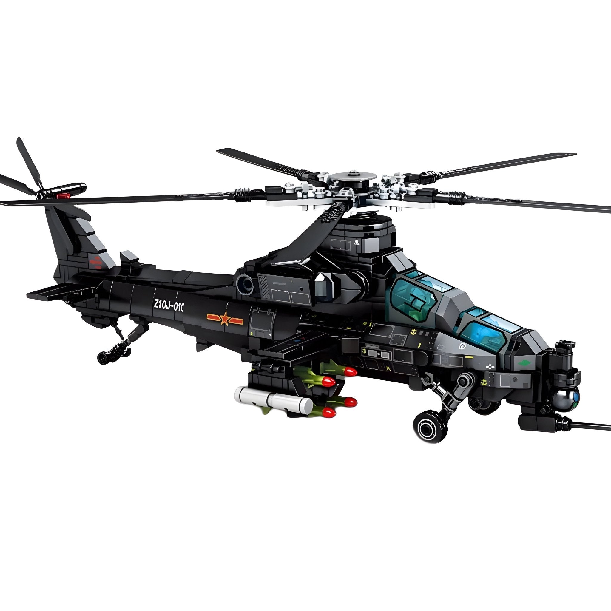 Z-10 Atack Helicopter - Building Set | Power Brickz