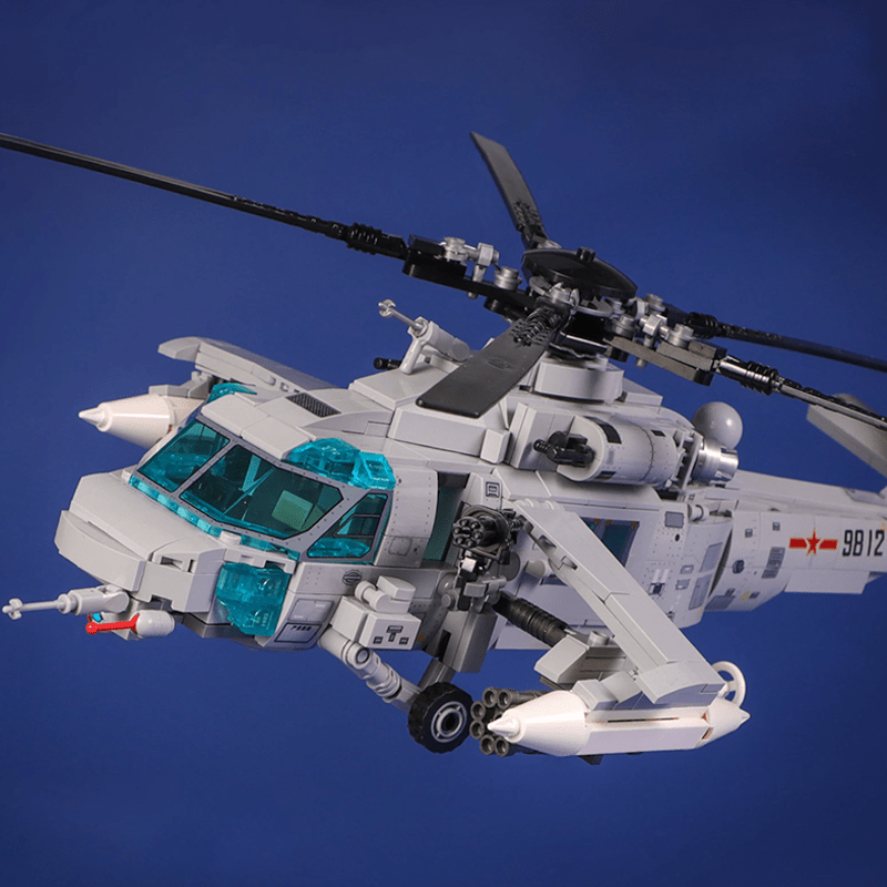 Z-20 Attack Helicopter - Building Set | Power Brickz