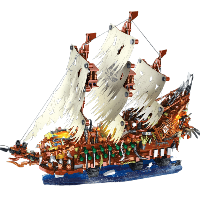Flying Ghost Ship - Building Blocks Set | Power Brickz