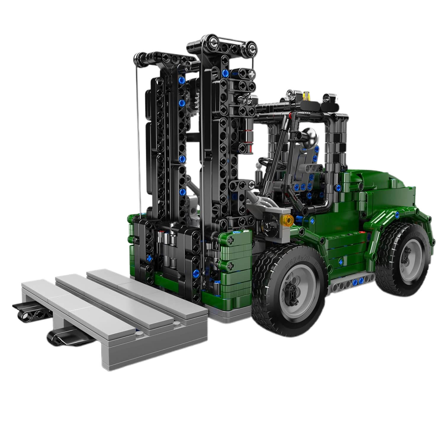 Industrial Heavy Forklift - Building Blocks Set | Power Brickz