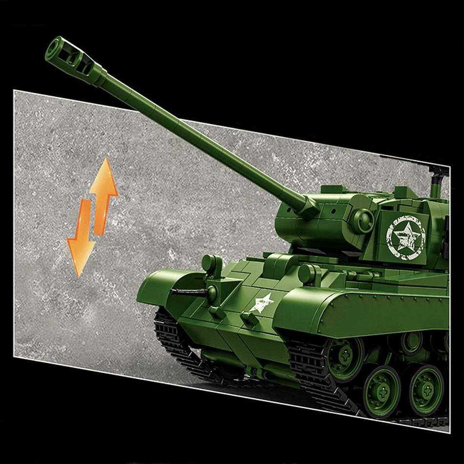 M26 Pershing Heavy Tank - Building Blocks Set | Power Brickz