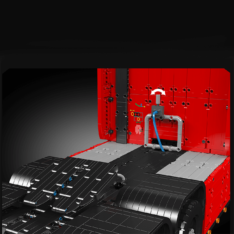 EU Truck With Trailer Remote Control - Building Blocks Set | Power Brickz