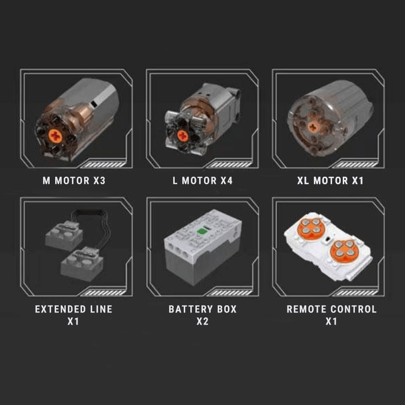 Construction Crane Remote Control - Building Blocks Set | Power Brickz