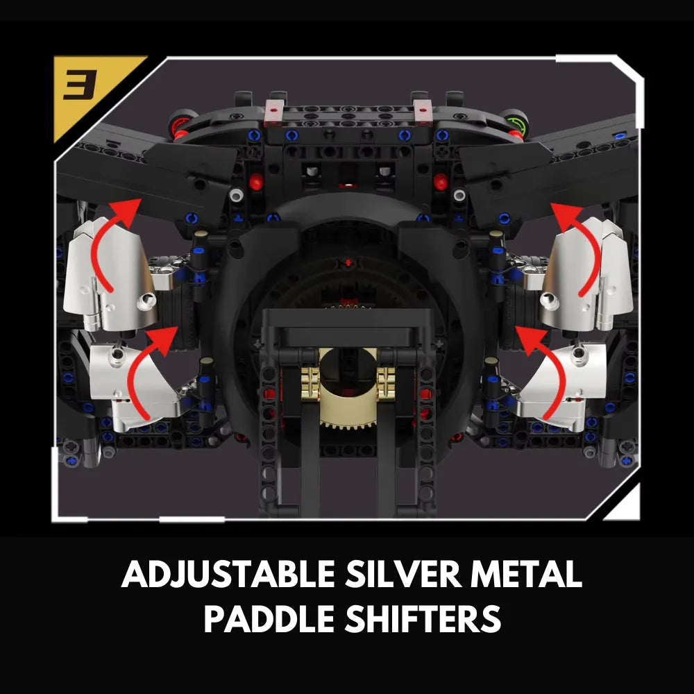 1:1 Podium Steering Wheel GT3 made from Building Blocks