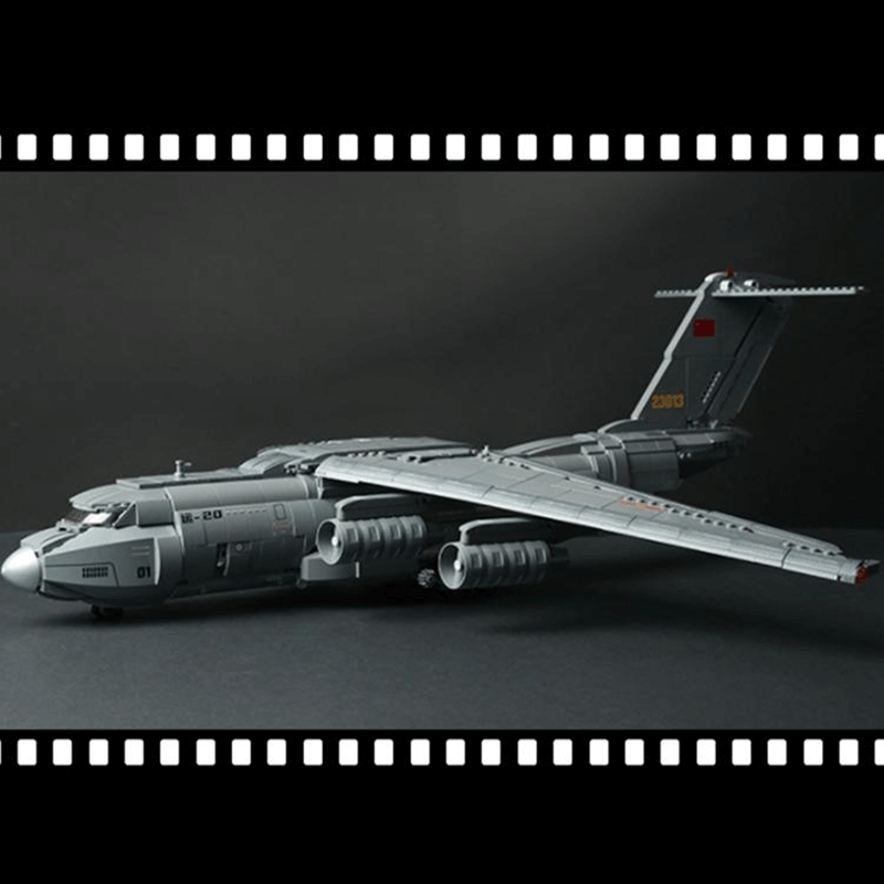 Xi'an Y-Cargo Aircraft - Building Blocks Set | Power Brickz