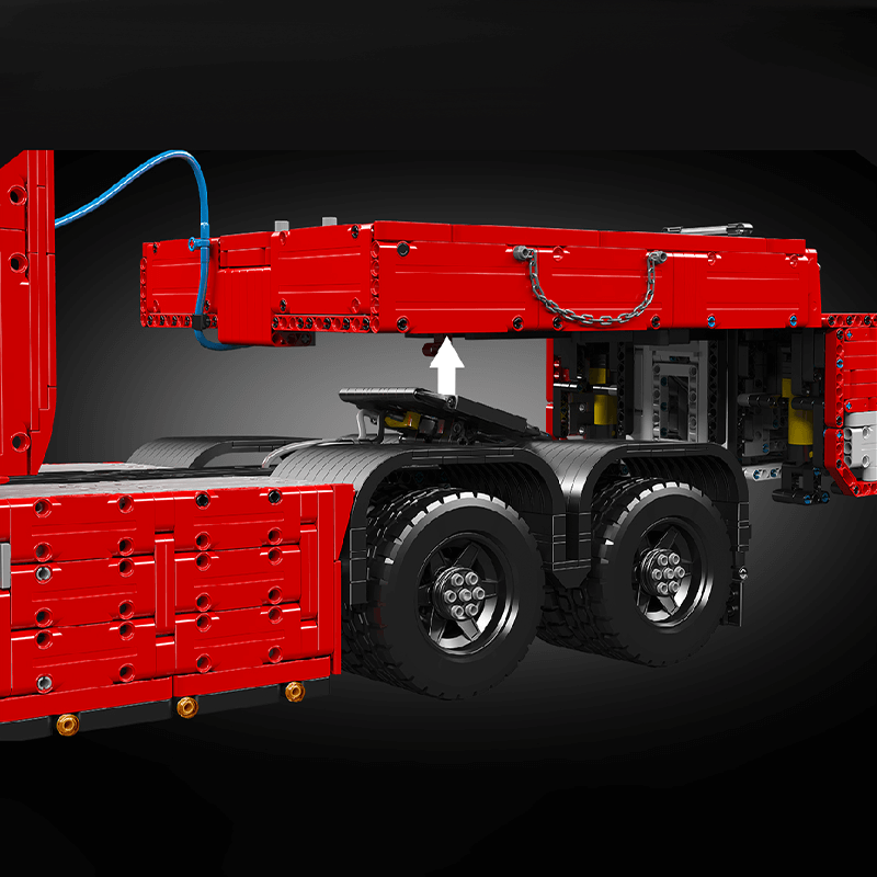 EU Truck With Trailer Remote Control - Building Blocks Set | Power Brickz