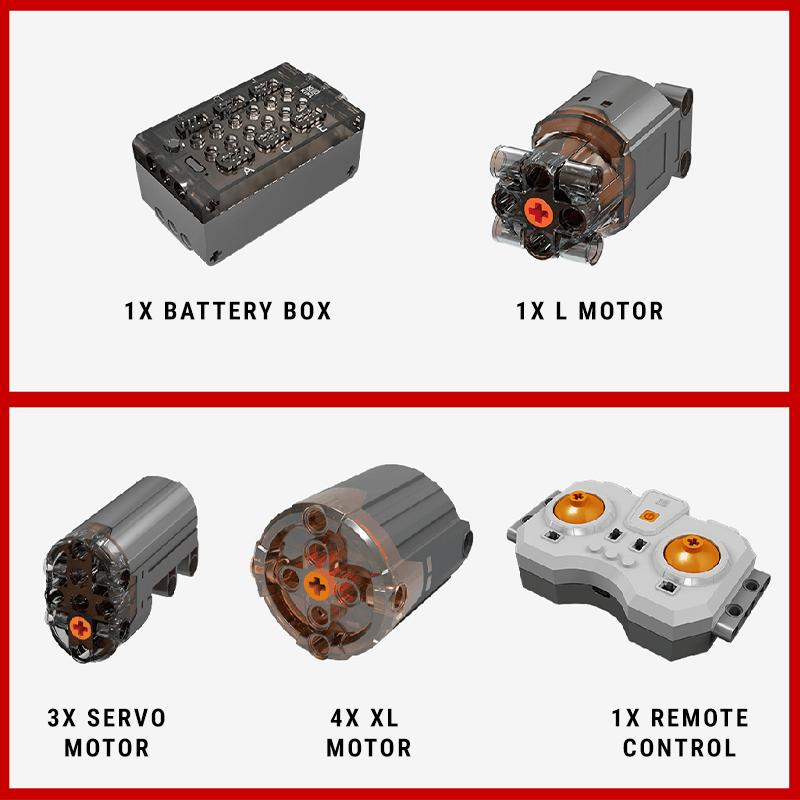 EU Truck With Trailer Remote Control - Building Blocks Set | Power Brickz