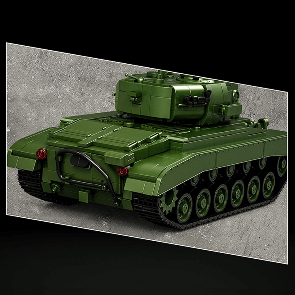 M26 Pershing Heavy Tank - Building Blocks Set | Power Brickz