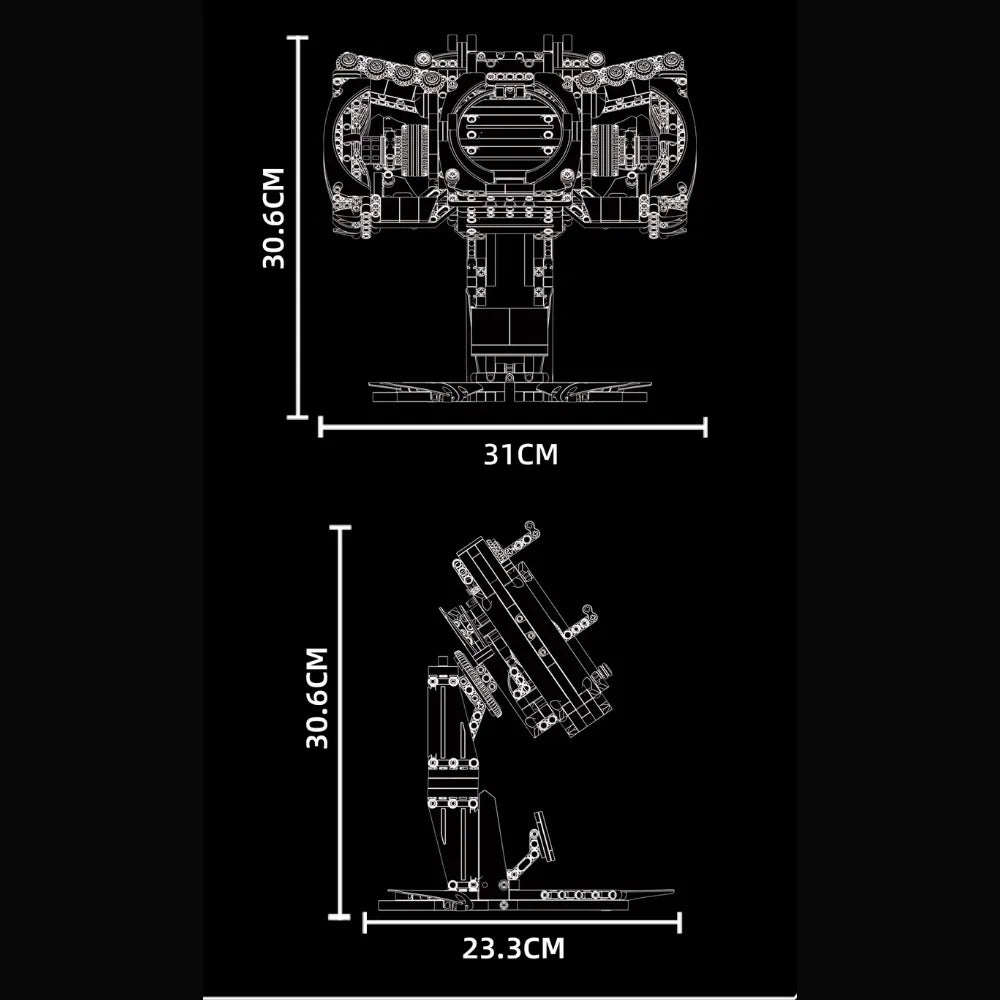 1:1 Podium Steering Wheel GT3 made from Building Blocks