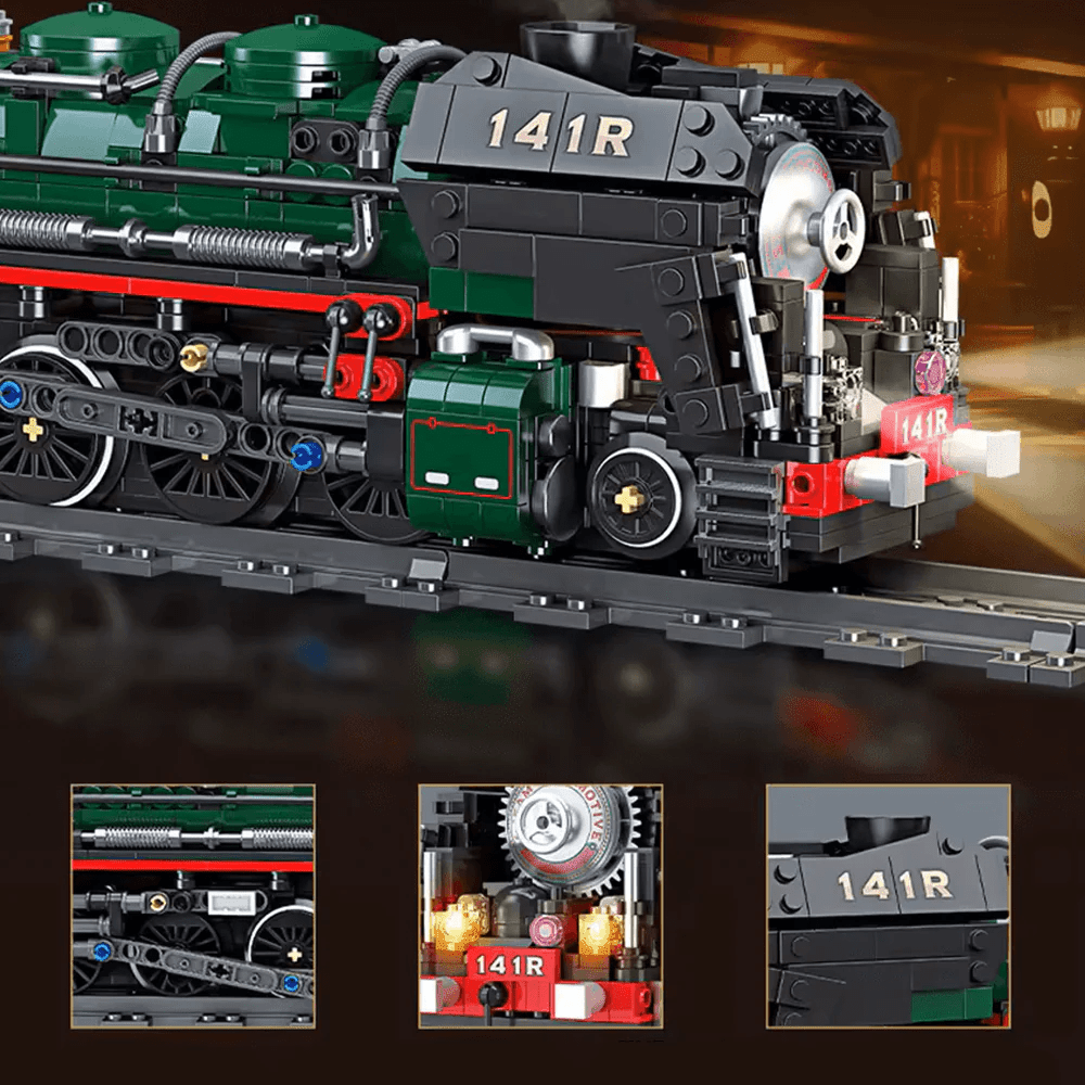 141 R French Steam Locomotive | 1781pcs - Power Brickz