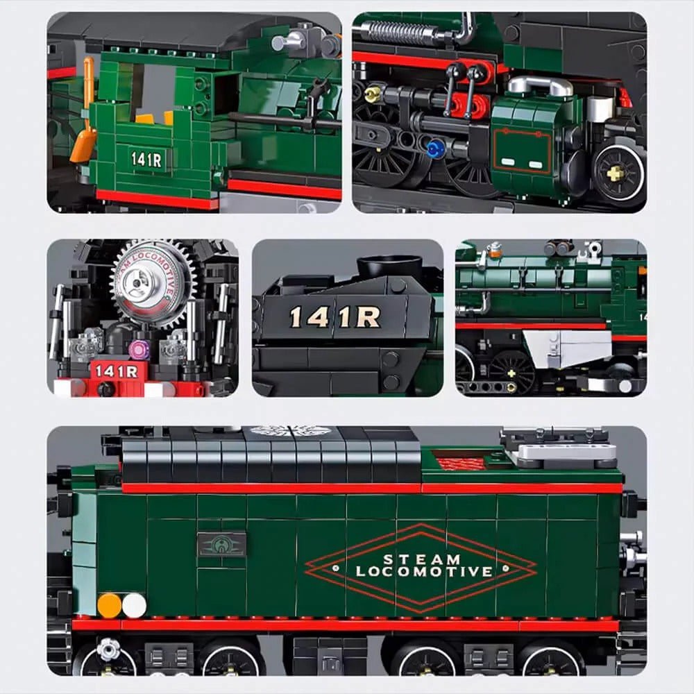 141 R French Steam Locomotive | 1781pcs - Power Brickz