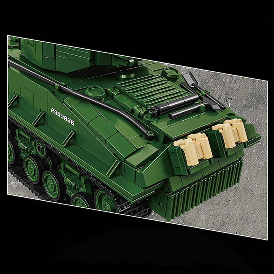 M4 Sherman Battle Tank - Building Blocks Set | Power Brickz