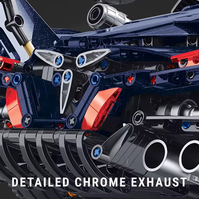 Hypercar Intensa Emotion Midnight Edition - Building Blocks Set | Power Brickz