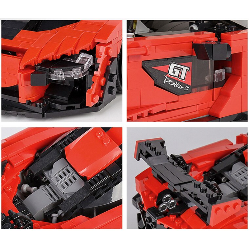 British Senna GTR Luxury Hypercar - Building Blocks Set | Power Brickz
