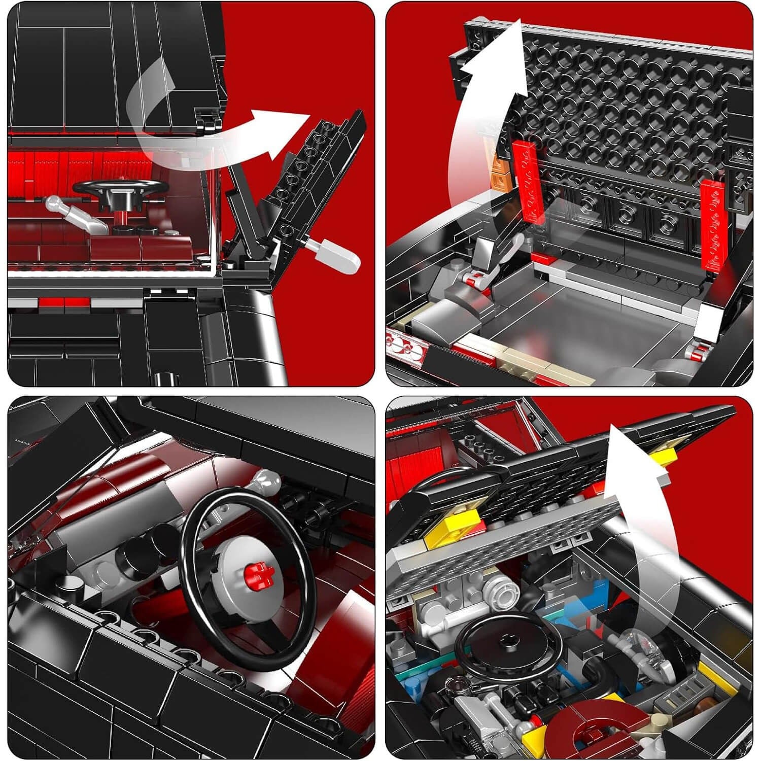 1960s American V8 Cruiser | 1562pcs - Power Brickz