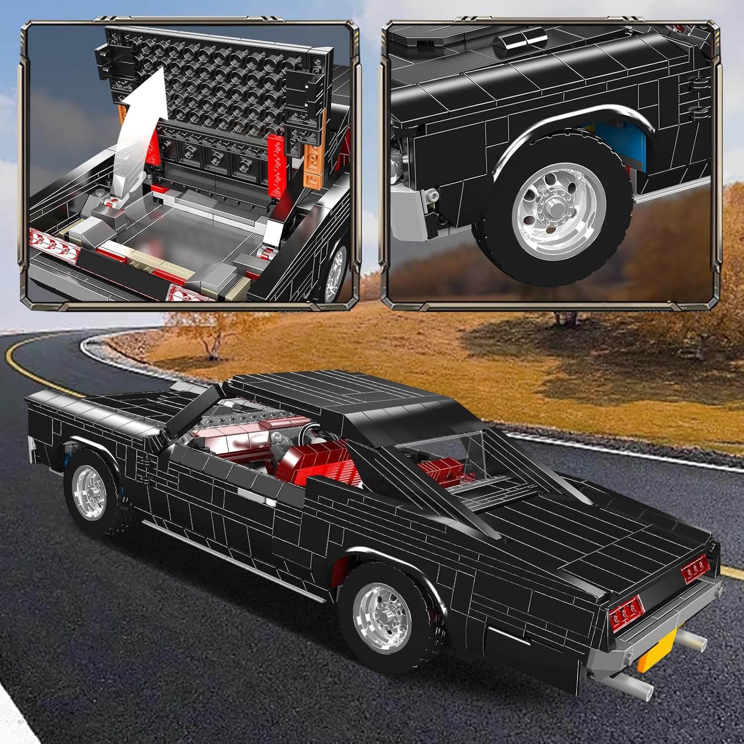 1960s American V8 Cruiser | 1562pcs - Power Brickz