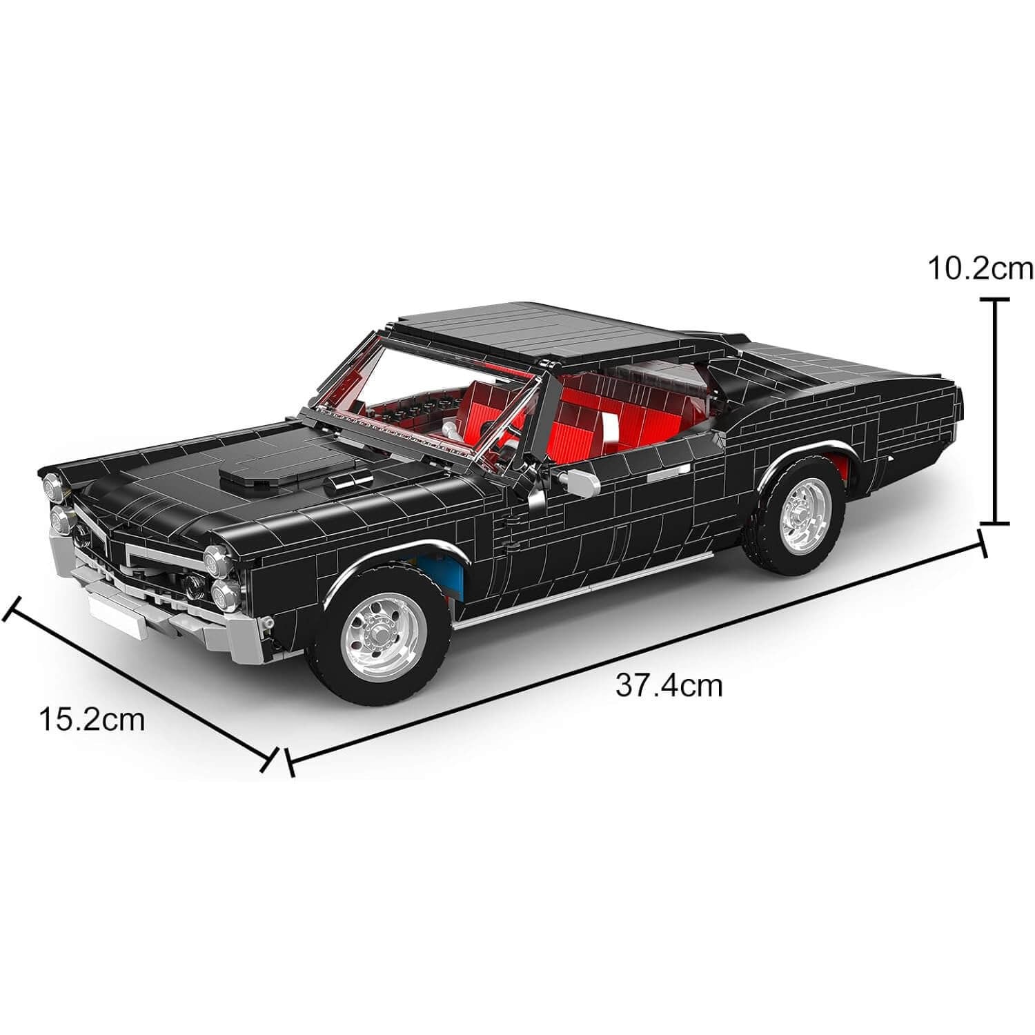 1960s American V8 Cruiser Muscle Car Building Blocks | 1562 Pcs