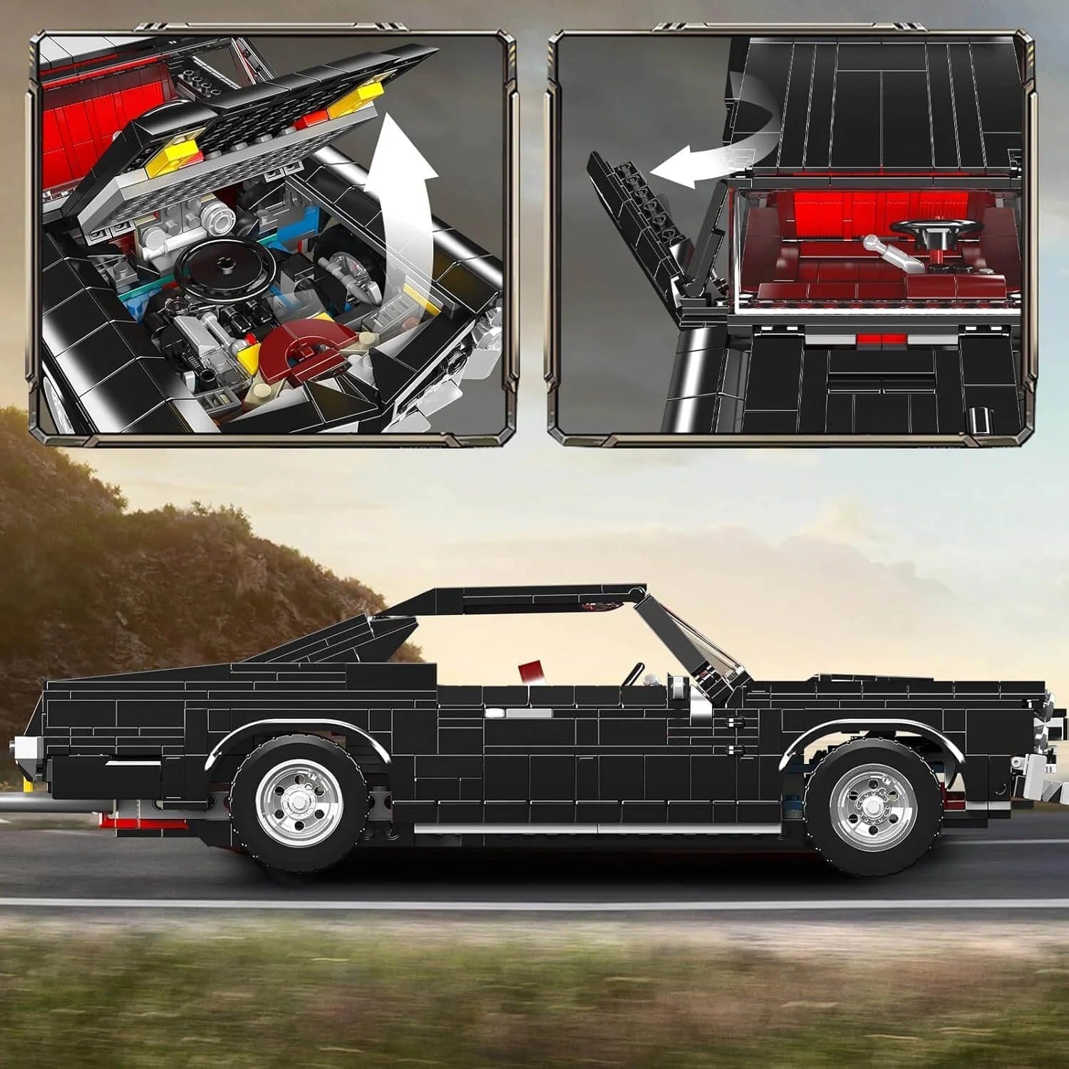 1960s American V8 Cruiser | 1562pcs - Power Brickz