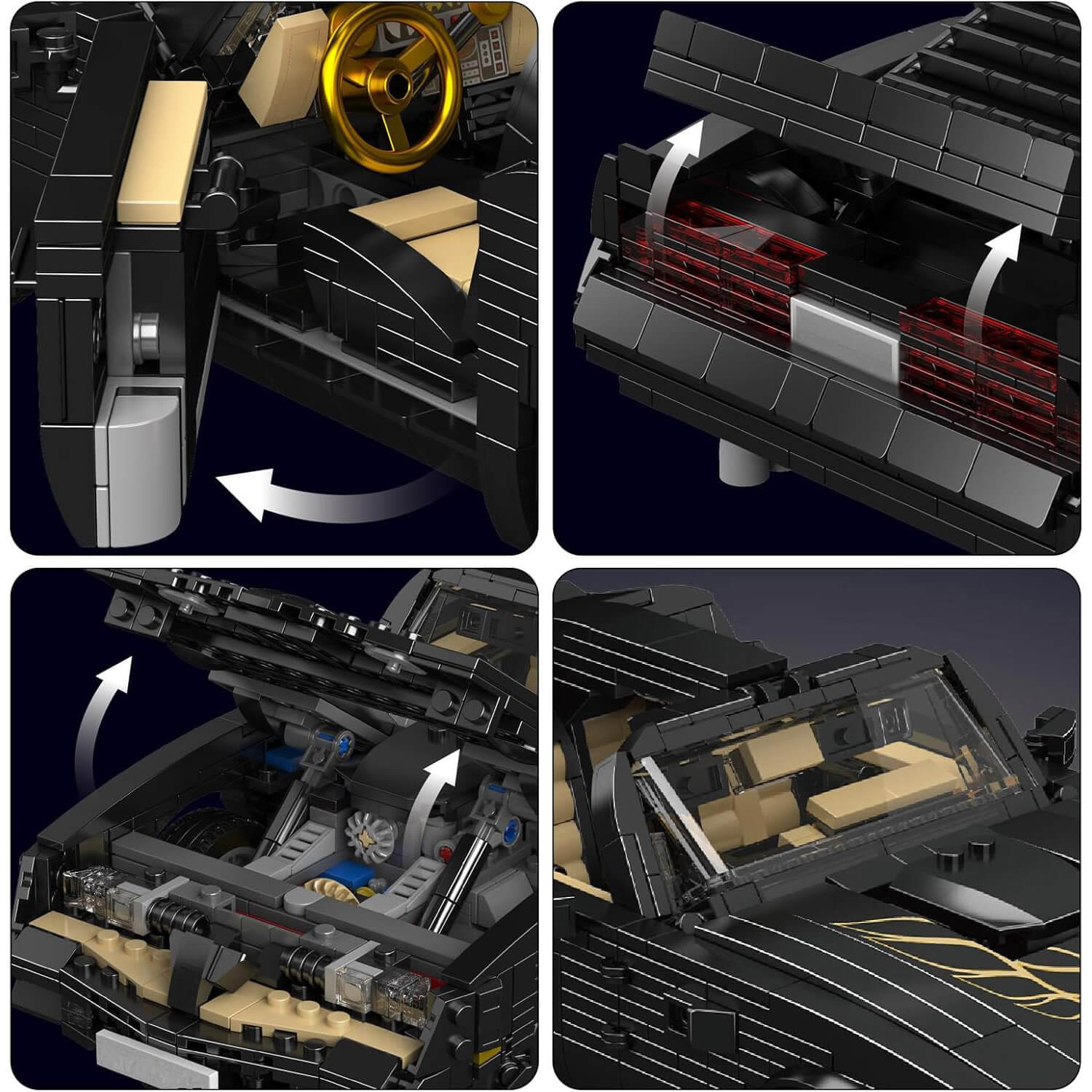 1981 Retro Muscle Coupe | 1556pcs - Power Brickz