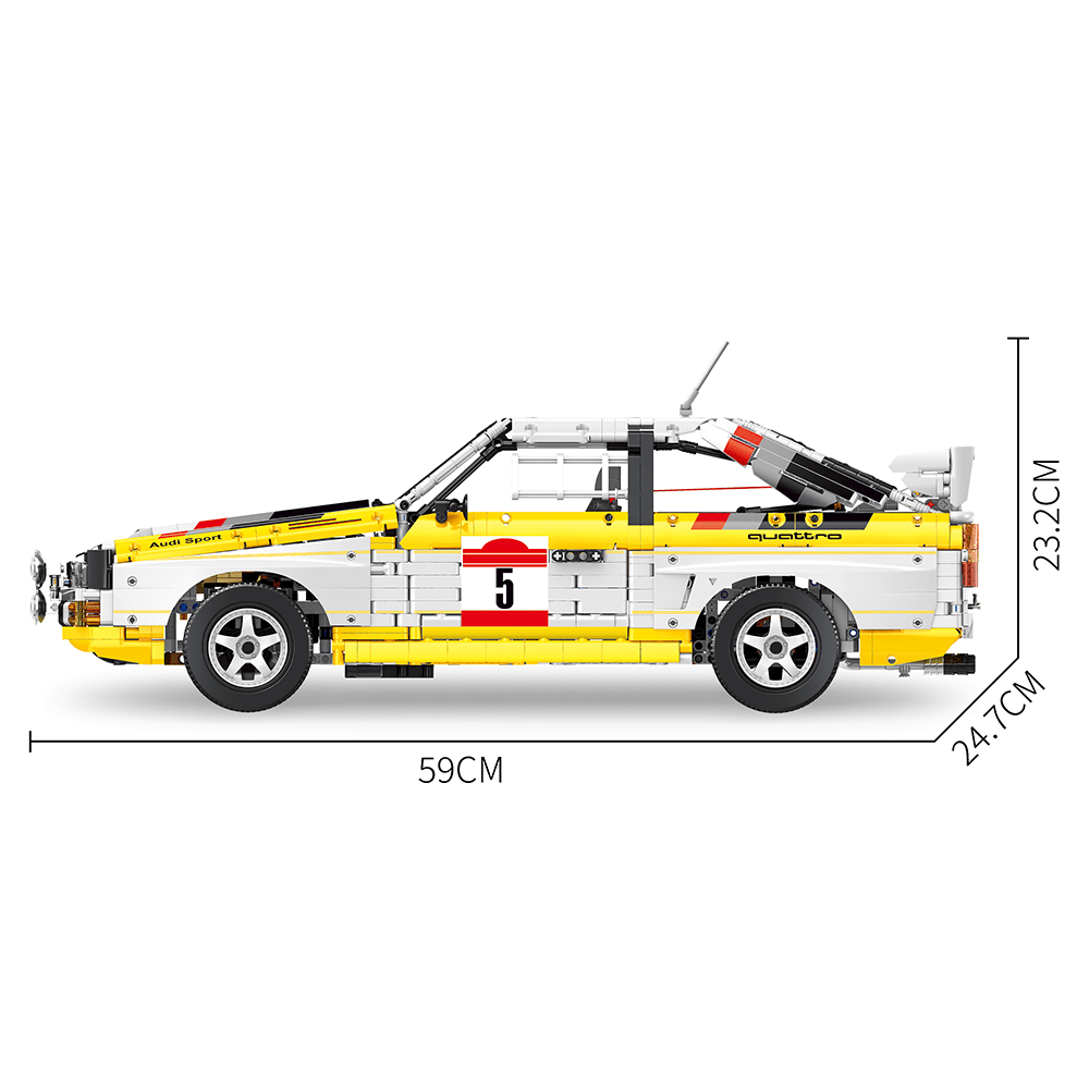 Audi Rally Quattro Group B - Building Blocks Set | Power Brickz