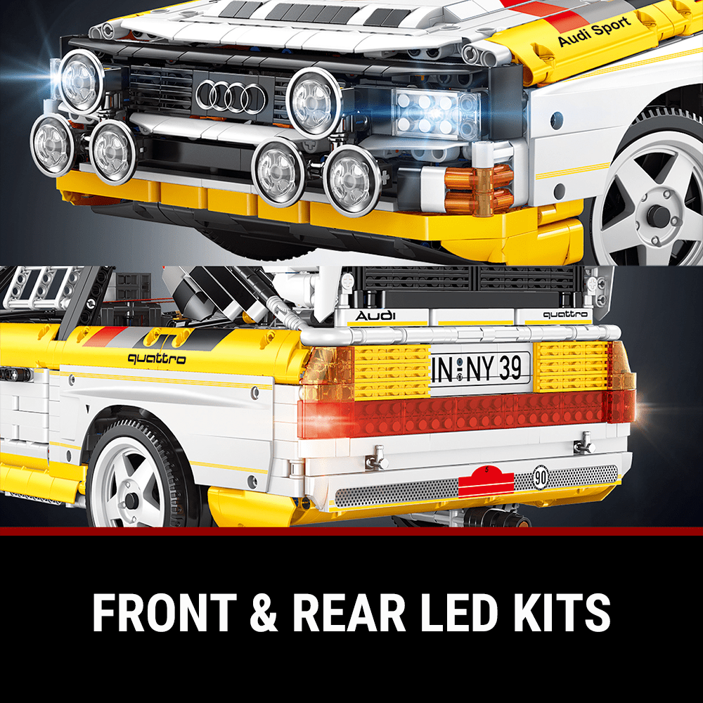 Audi Rally Quattro Group B - Building Blocks Set | Power Brickz