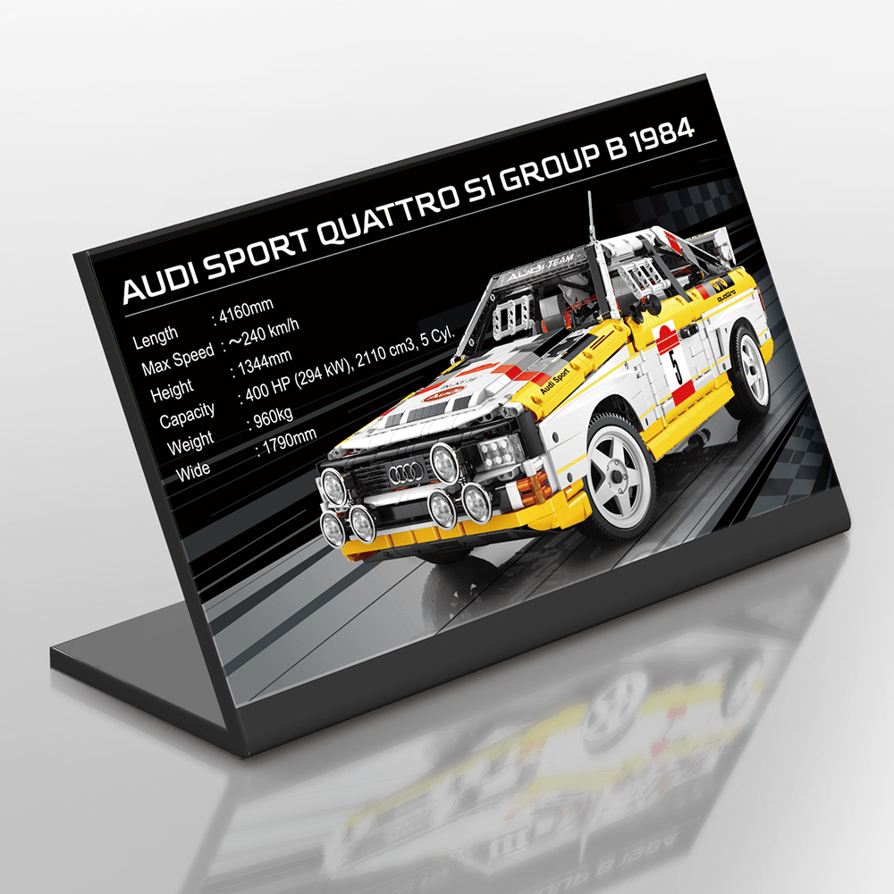 Audi Rally Quattro Group B - Building Blocks Set | Power Brickz