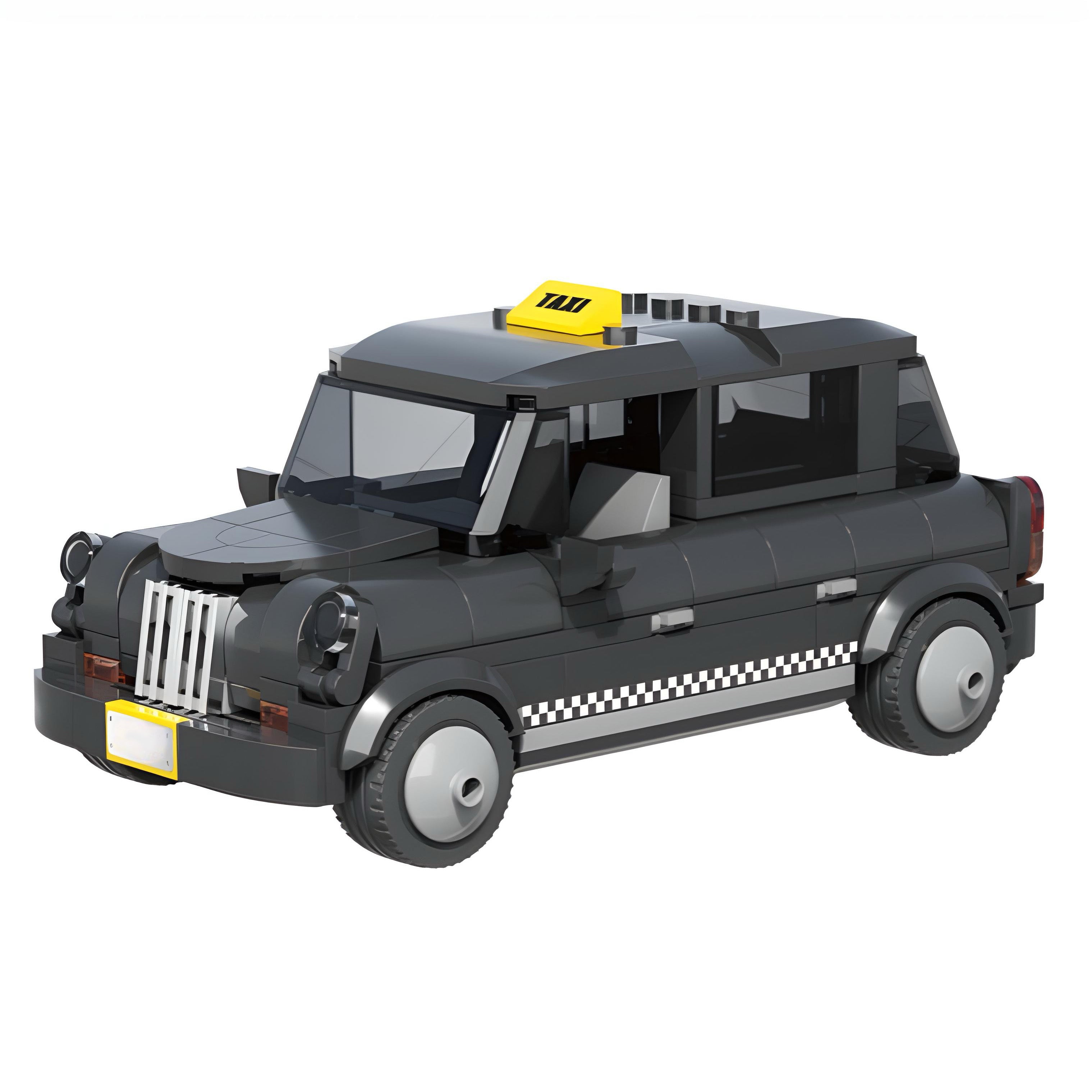 Taxi Classic Car Building Blocks – 306 pieces – collector-grade vehicle replica