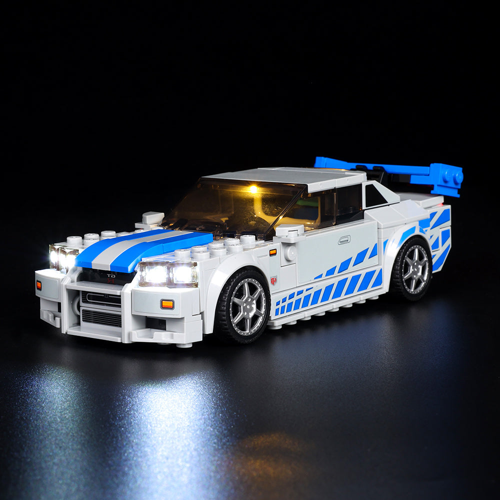 2 Fast 2 Furious Nissan Skyline GT-R (r34) 76917 LED Light Kit – Building Block Lighting | Power Brickz™