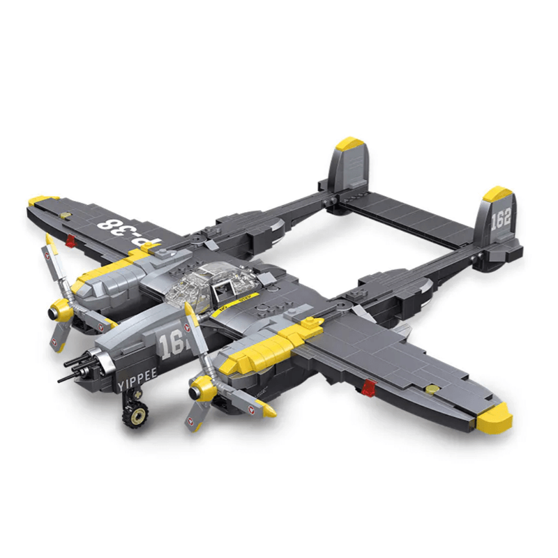 P-Lightning Fighter - Building Blocks Set | Power Brickz