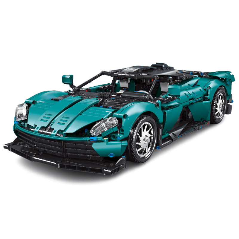 British Valhalla Hypercar Remote Control - Building Blocks Set | Power Brickz