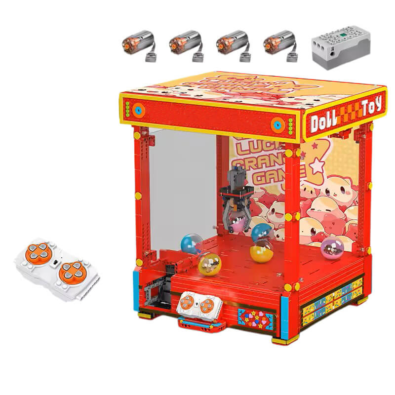 Light-Up Claw Arcade Machine - Building Blocks Set | Power Brickz