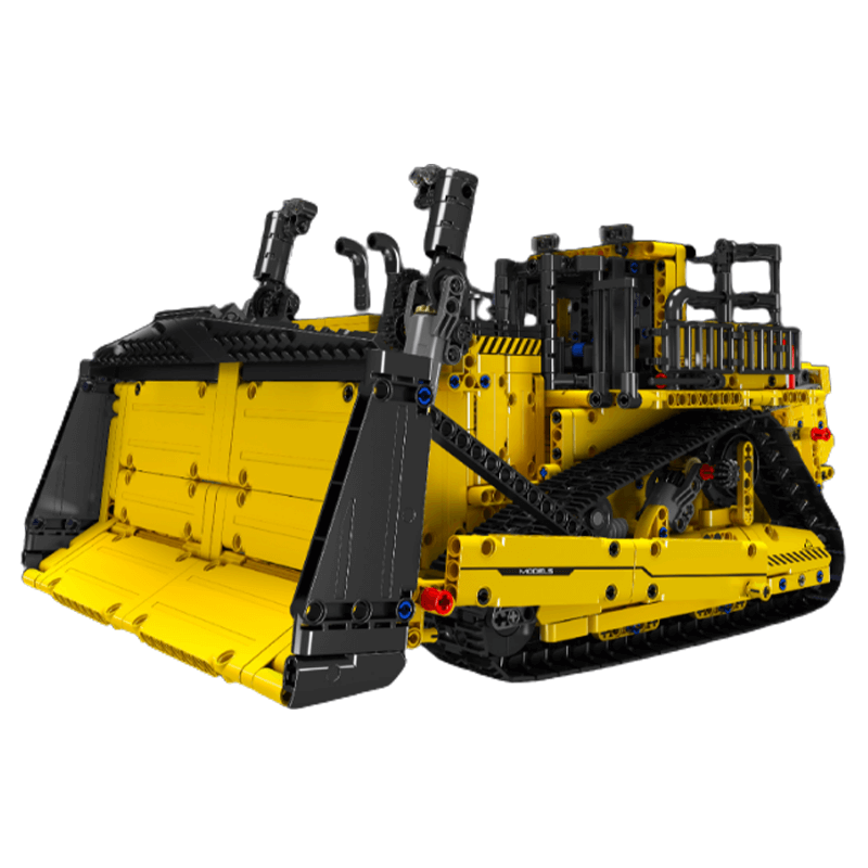 Construction Bulldozer Remote Control - Building Blocks Set | Power Brickz